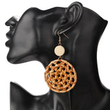 Unique Geometric Hollow Round Earrings