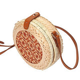 Handmade Straw  Picnic Bag